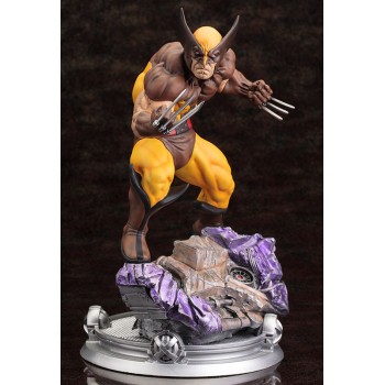 Marvel Comics Fine Art Statue 1/6 Wolverine Brown Costume Danger Room Sessions 20 cm